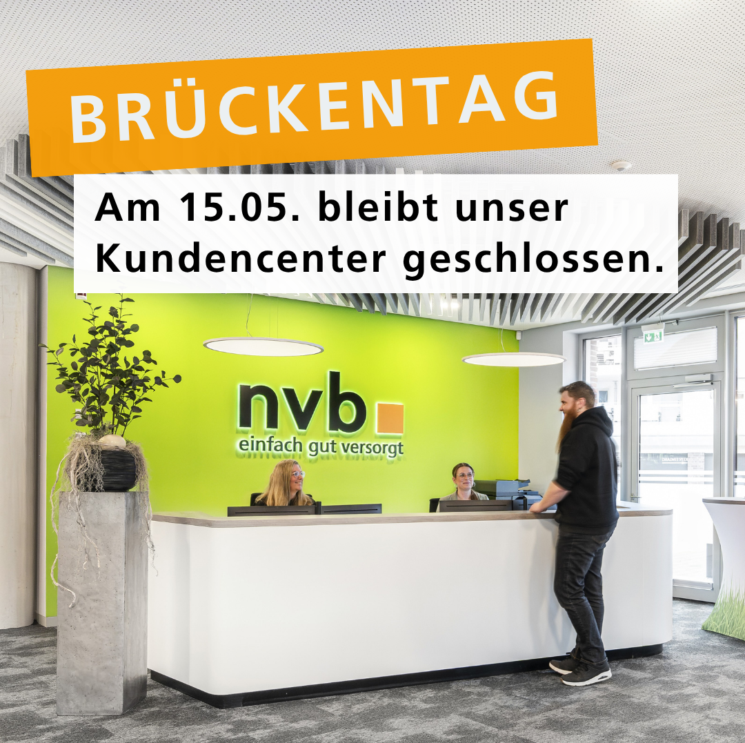 Kundencenter am 15.05. geschlossen